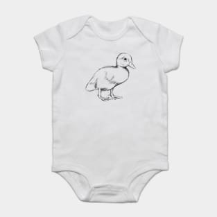 Cute Duckling Illustration Baby Bodysuit